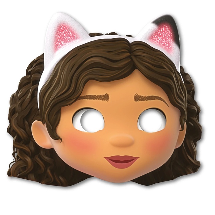 Masky papírové Gabby's Dollhouse 6 ks