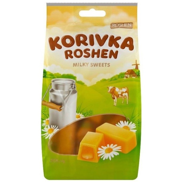 Mliečne karamelky Korivka Roshen 205 g