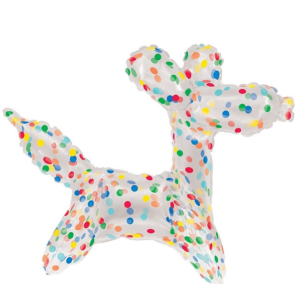 E-shop Nafukovacia dekorácia Balónový psík s bodkami 43 cm