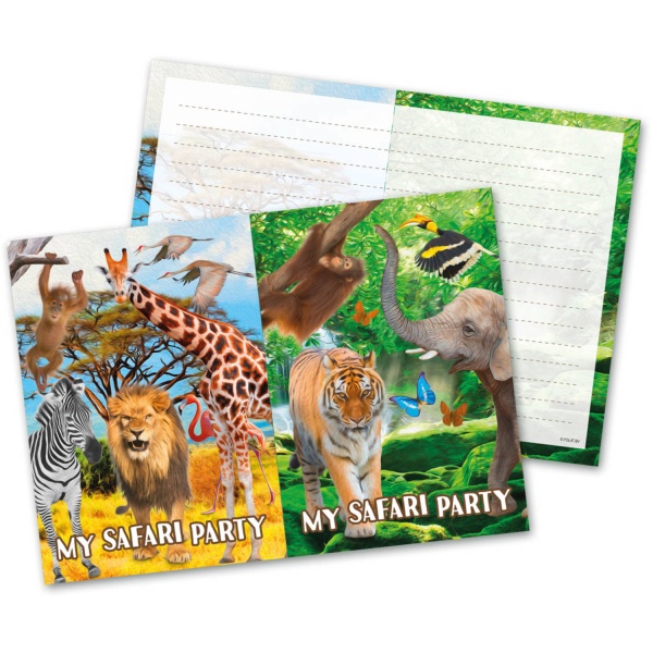 POZVÁNKY Safari Party 8ks