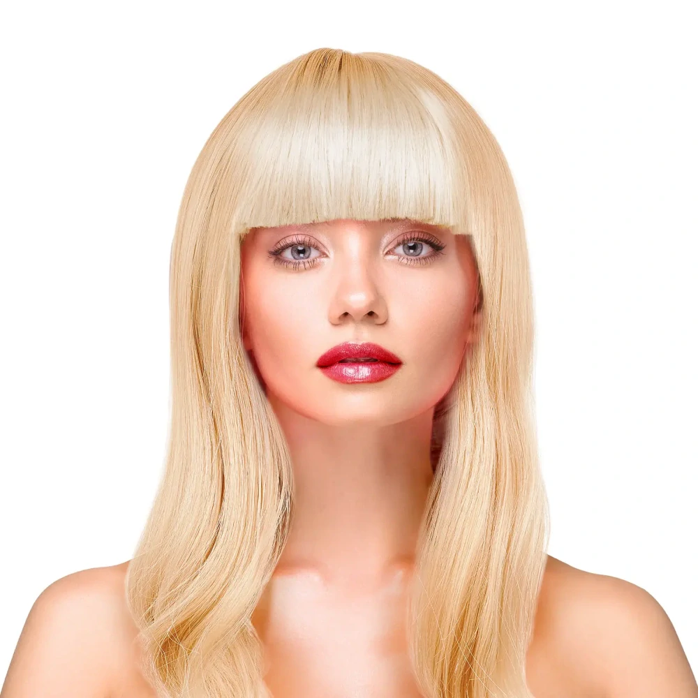 Paruka blond dlouh� rovn� vlasy
