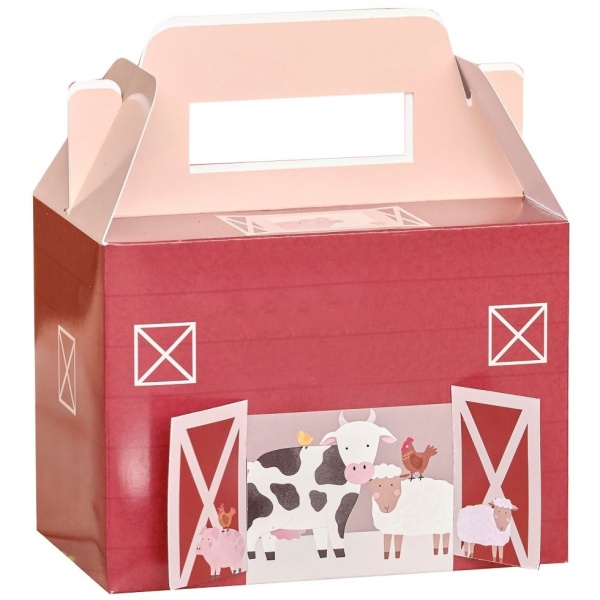 E-shop Personalizované párty boxy na výslužku Farma 20 x 18 x 12 cm 5 ks