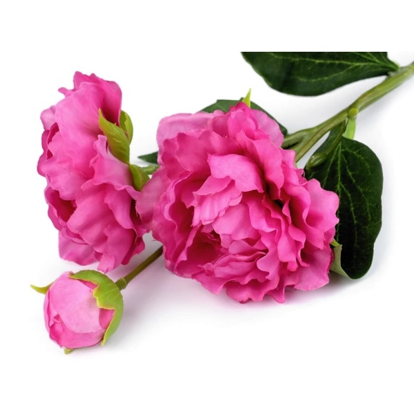 Pivonka umelá sýto ružová Pink 52 cm