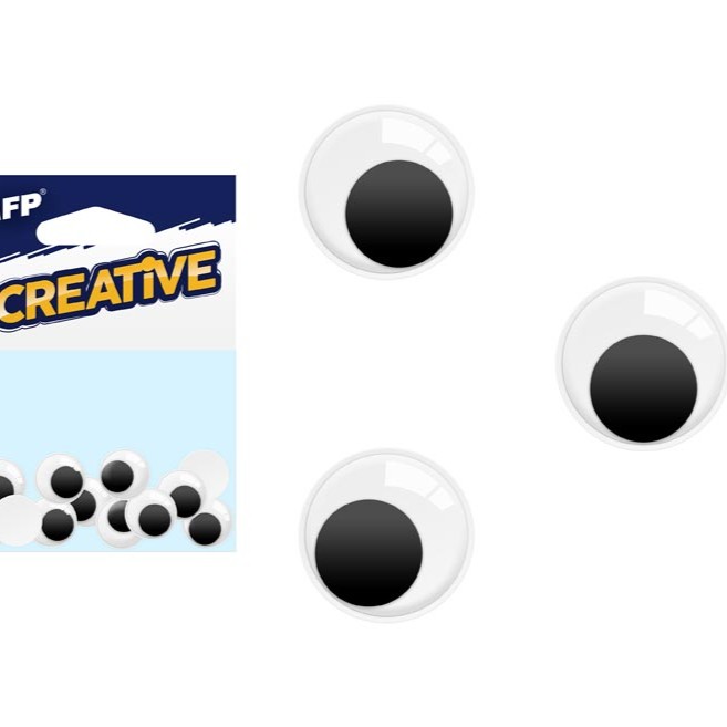 Pohyblivé oči 2,5cm 12ks