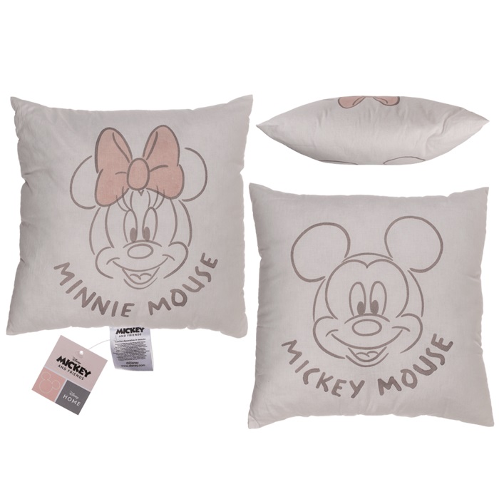 E-shop Vankúšik dekoračný obojstranný Minnie & Mickey 40 x 40 cm
