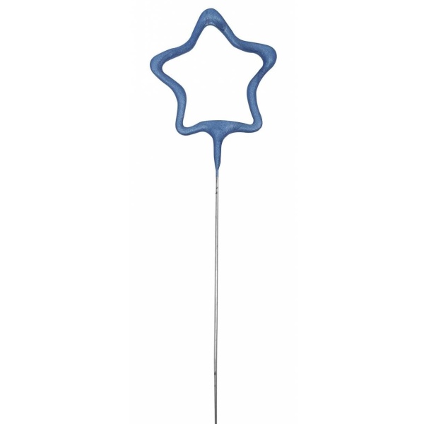 Prskavka glitrová Hviezda modrá 17,8 cm