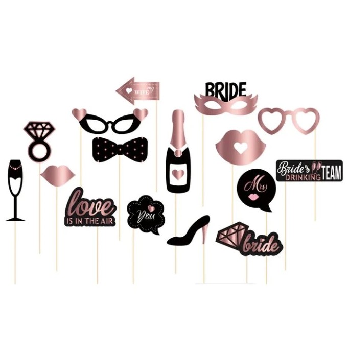 Rekvizity do fotokoutku Hen Party erno rov 16 ks