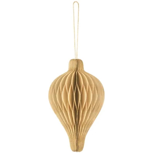 Rozeta Vianon lamp papierov, bov, 13,2 x 15 cm