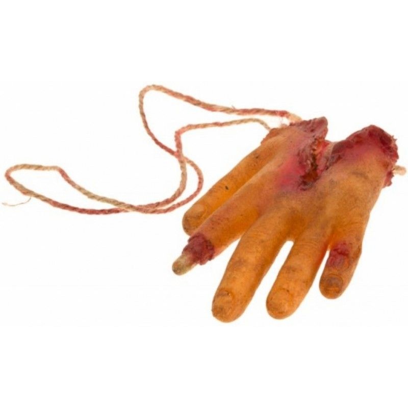 Ruka  krvav latexov k zaven 15,5 cm x 9,5 cm x 3 cm