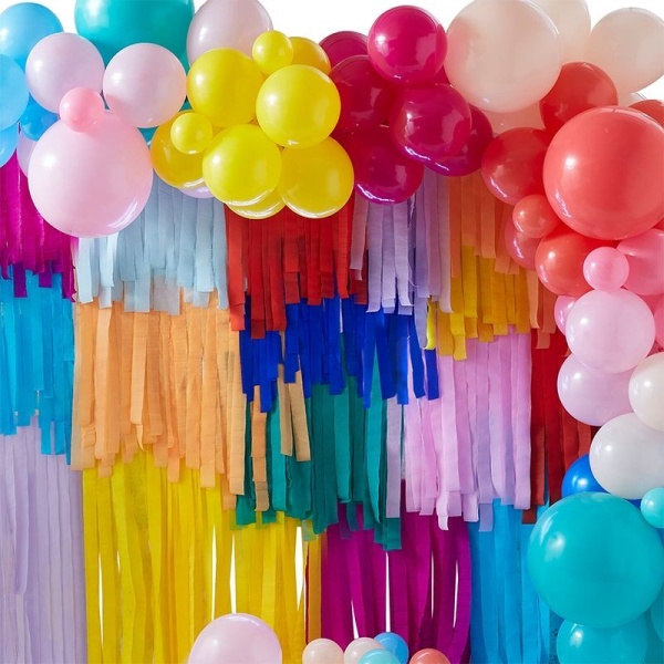 E-shop SADA pre prípravu fotopozadia zo strapcov a balónikov Multicolor