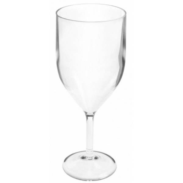 Poháre na víno transparentný plast 1 ks