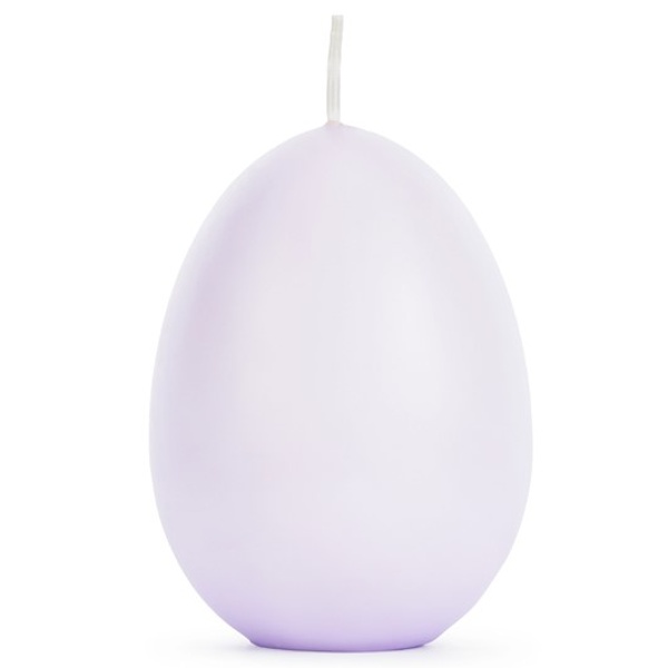 E-shop Sviečka Vajíčko svetlo fialové, 10 cm (1 ks)
