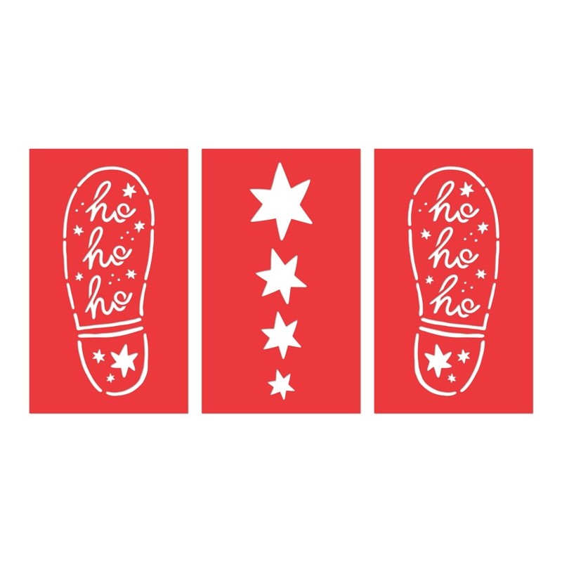 Šablóny Santove stopy 3 ks