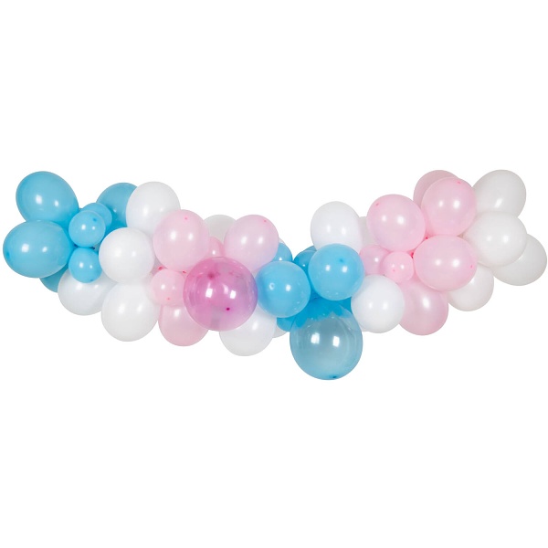 Sada balnikov na balnikov girlandu Baby shower, Boy or Girl? 66 ks