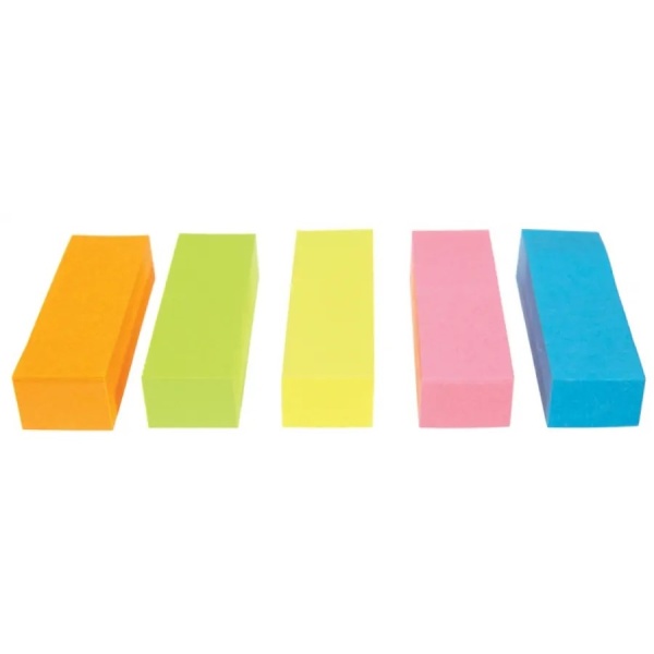 E-shop Samolepiace papieriky farebné 1,5 x 5 cm