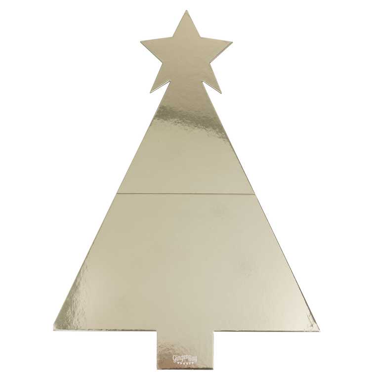 Servrovacia doska na oberstvenie Vianon stromek zlat 56 x 40 cm