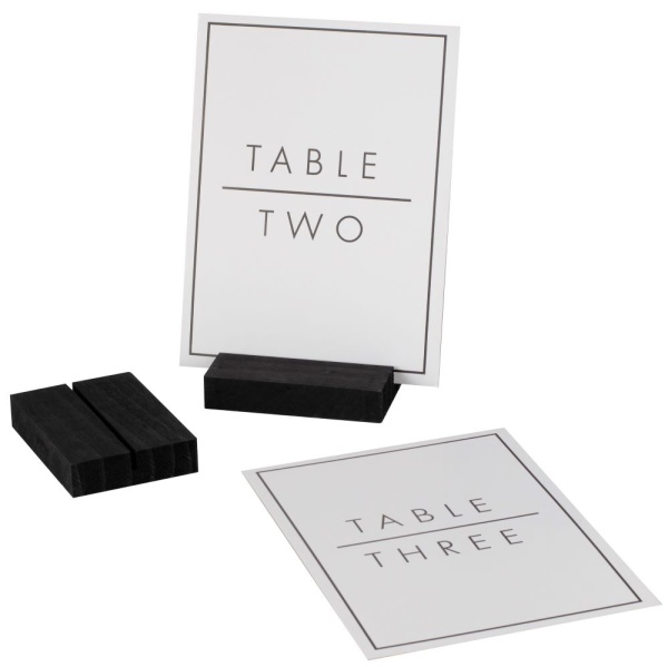 E-shop Balenie stojančekov a kariet na očíslovanie stolov čierna/biela 1 - 12