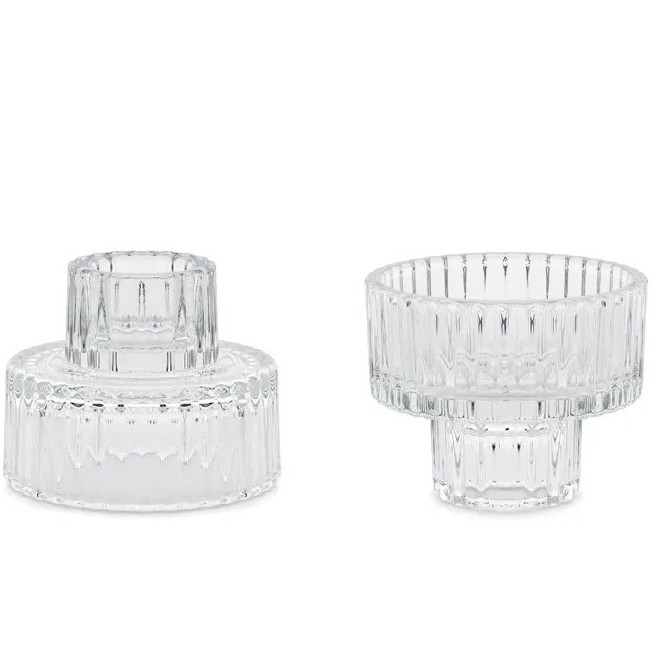 Sklenn svcen s okrajem 2 v 1, 6,55,5 cm
