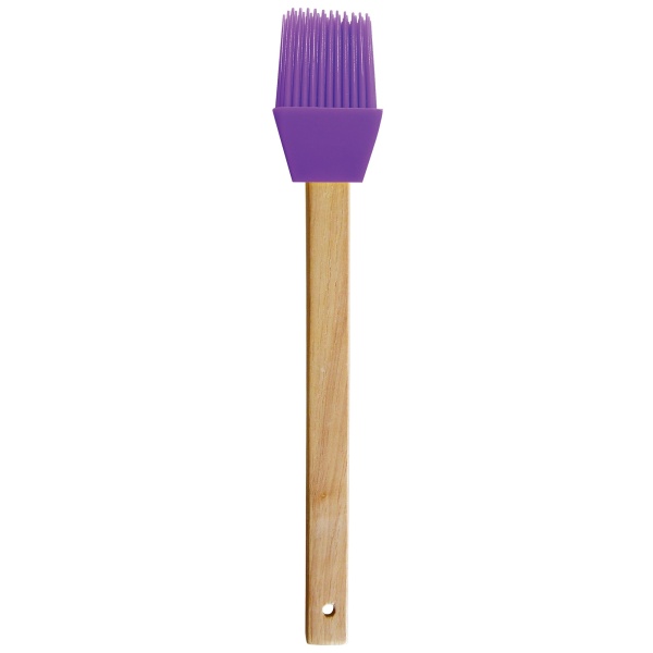 tetec siliknov na peenie s drevenou rukovou fialov 23 cm