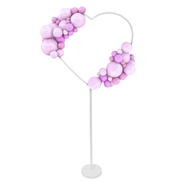 Stojan plastový na dekorácie Srdce 84 cm