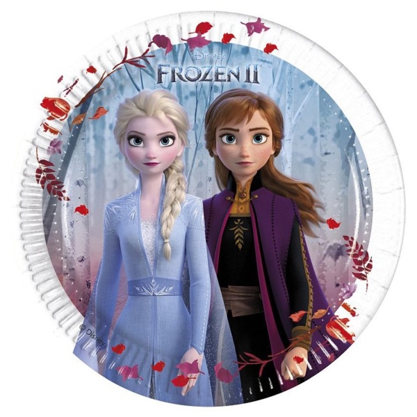 Taniere papierové Frozen 2 20 cm 8 ks