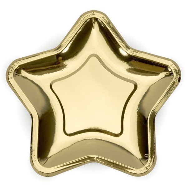 TANIERE papierové Hviezda zlatá 23 cm