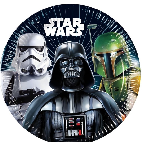 Tanieriky papierov Star Wars Galaxy 19,5 cm (8 ks)
