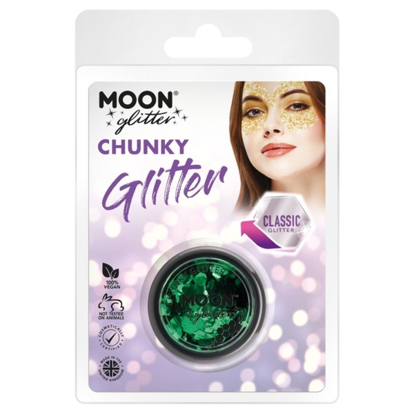 Trblietky Chunky Glitter zelené