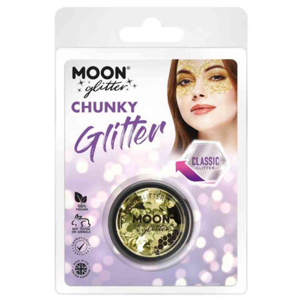 Trblietky Chunky Glitter zlaté