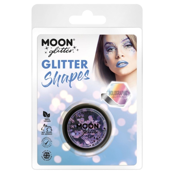 Trblietky Glitter Shapes holografické fialové