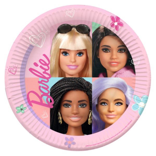 Taniere papierové Barbie Sweet Life 23 cm, 8 ks