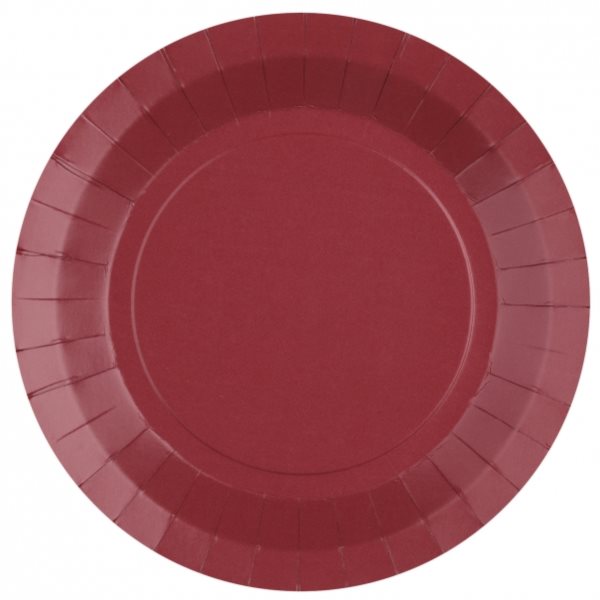 Taniere papierové Burgundy 22,5 cm (10 ks)