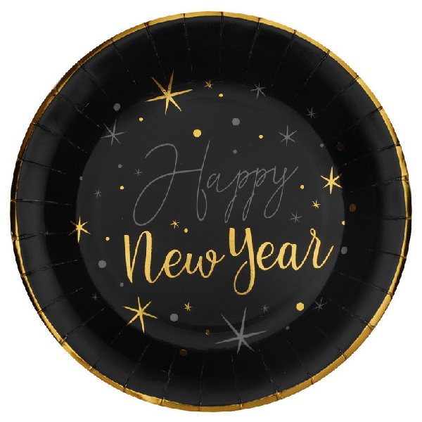 Taniere papierové HNY čierne 22,5 cm 10 ks