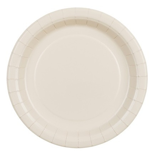 Talíře papírové béžové 18 cm 6 ks