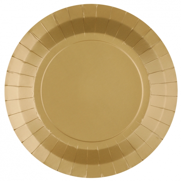 Taniere papierové zlaté 22,5 cm (10 ks)