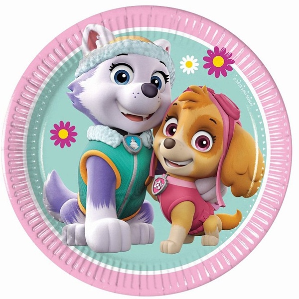 Talky EKO paprov Tlapkov patrola Skye a Everest 20 cm 8 ks