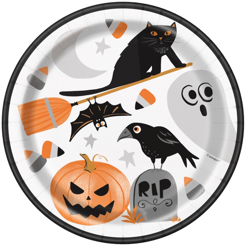Talky paprov Halloween koika s duchem 23 cm 8 ks