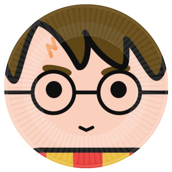 Tanieriky papierové Harry Potter 8 ks 23 cm