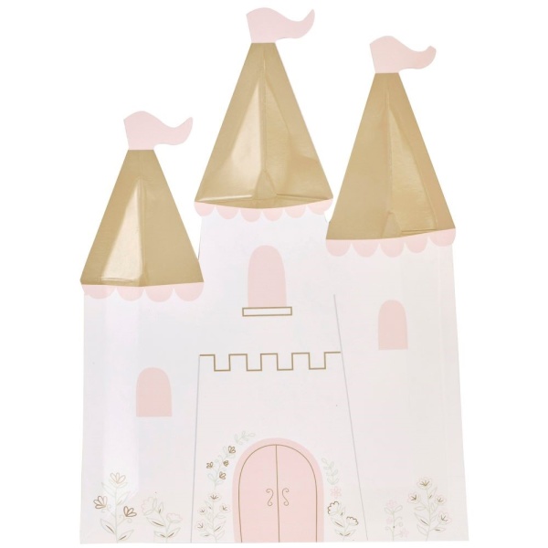Tanieriky papierov Princess party Zmok 21x14 cm, 8 ks
