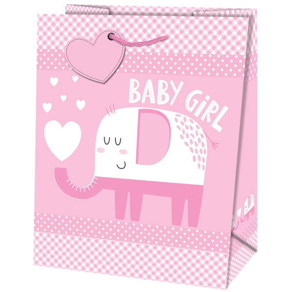 Taka darekov mal Slon Baby Girl 19x10,2x23 cm