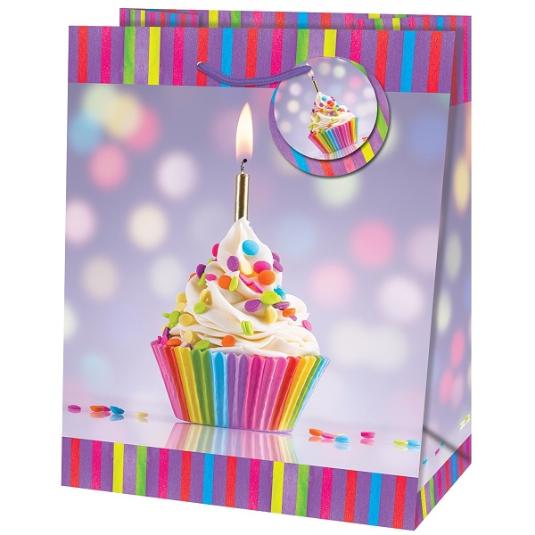 Taška darčeková Maxi Cupcake 26,7 x 33 x 13,7 cm