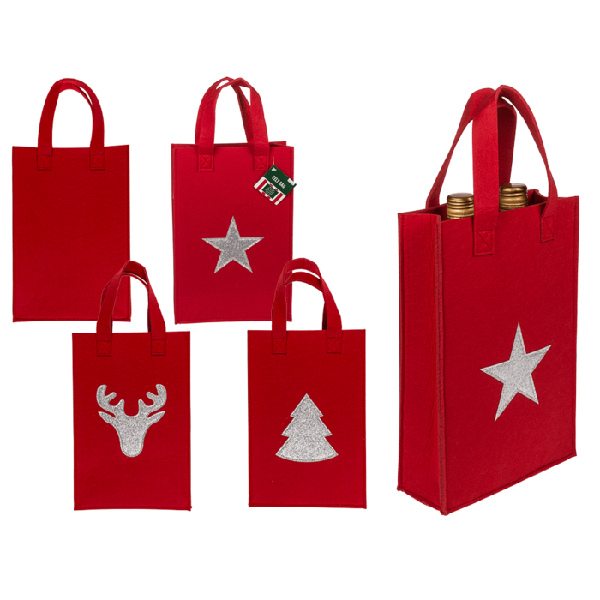 Taka darekov filcov erven X-mas mix motvov 20x8x30 cm