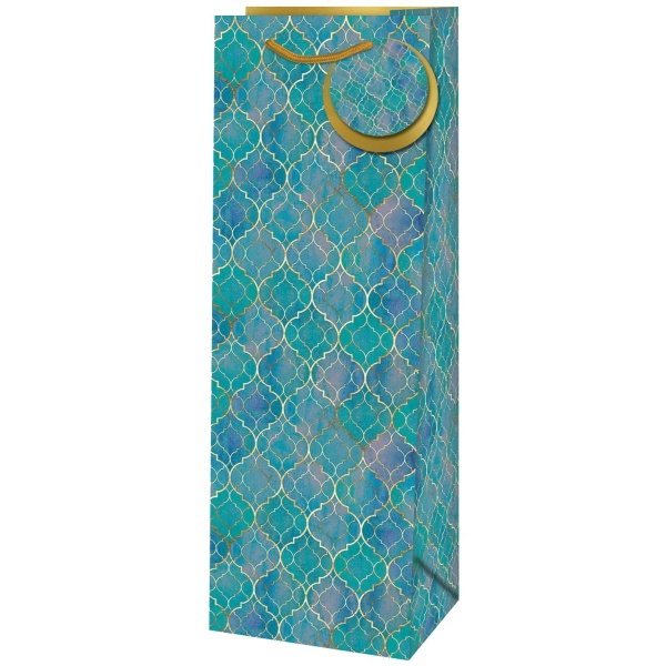 Taška darčeková na fľašu Maroko 12,6x8,9x36 cm
