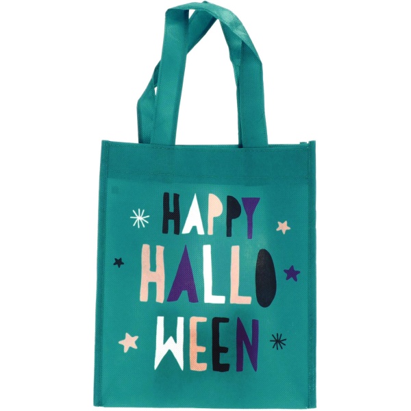 E-shop Taška na sladkosti Happy Halloween tyrkysová 21 x 23 cm 1 ks