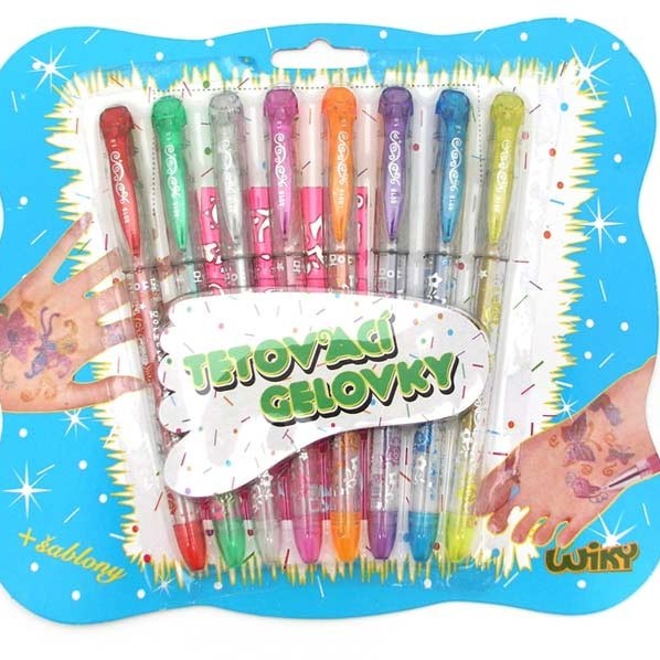 Tetovací pera gelová 8ks