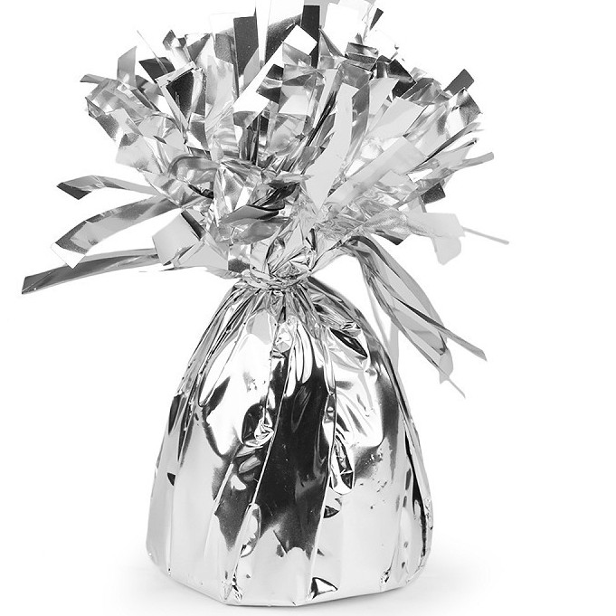 Těžítko na balónky stříbrné