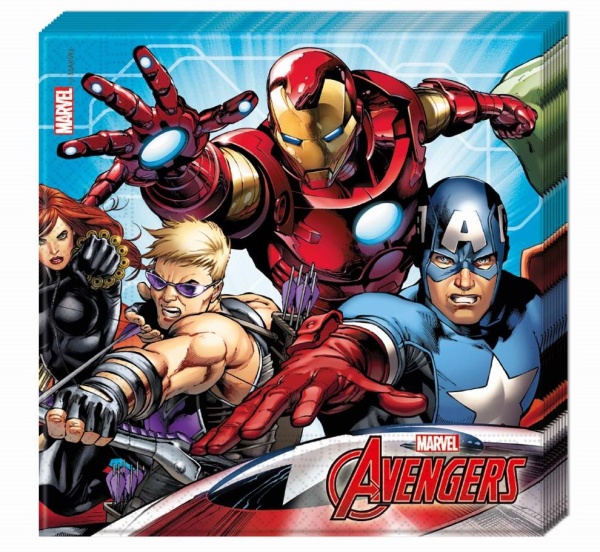 Servítky Avengers 33 x 33 cm, 20 ks