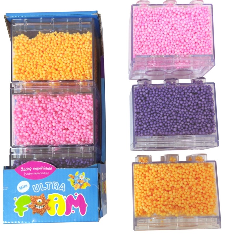 ULTRA FOAM 3 PACK - MINI (balen 3 kus rov, fialov, oranov)