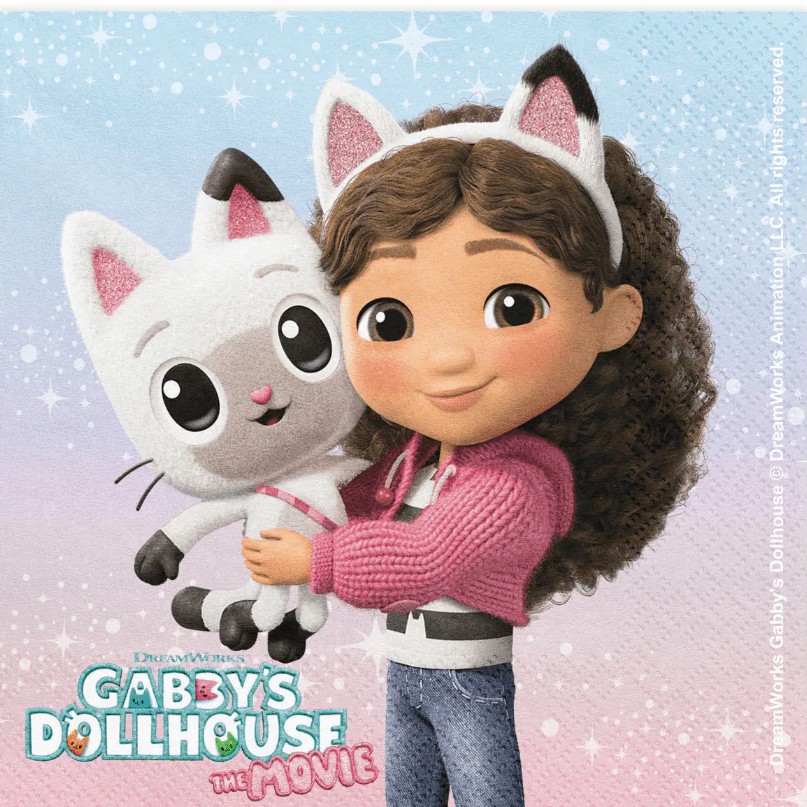 Uborusky paprov Gabby's Dollhouse 33x33 cm 20 ks