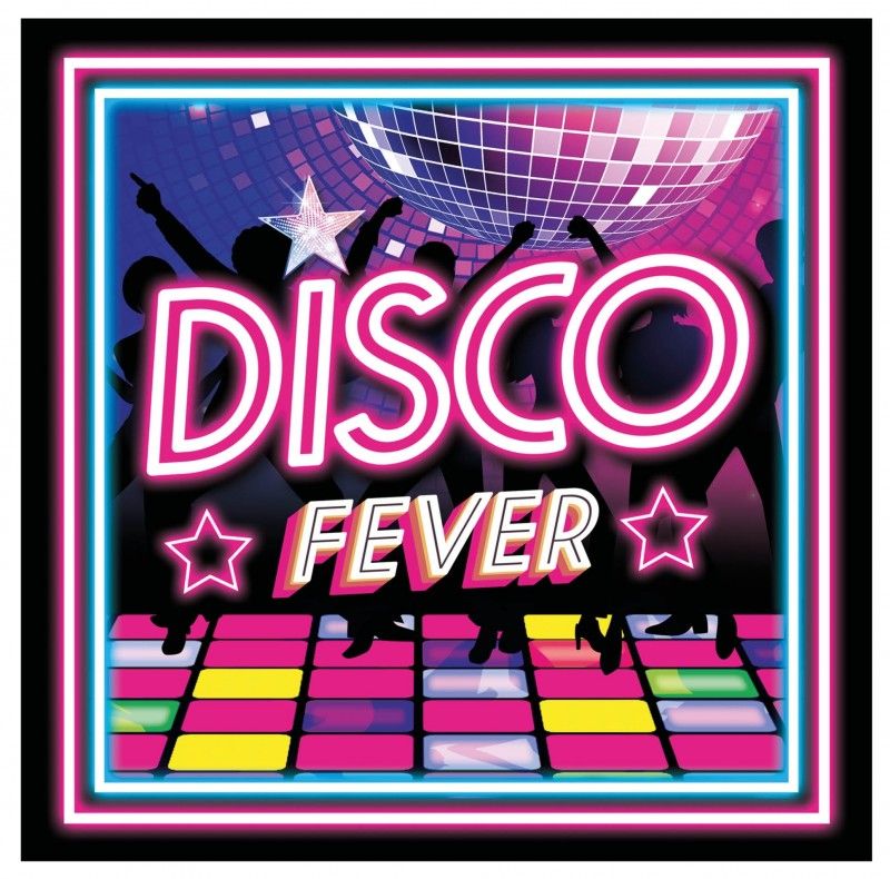 Servtky papierov Disco fever 33x33 cm, 20 ks